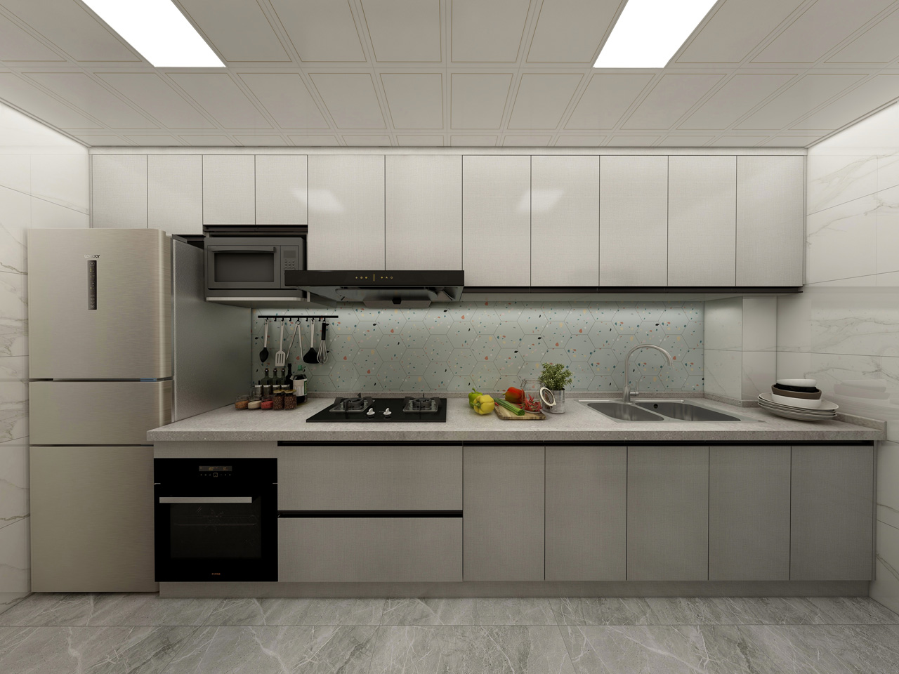 银河8366cc生态板全屋定制-现代简约气概衣柜