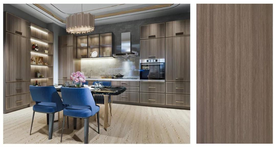 银河8366cc免漆生态板银沙柚木