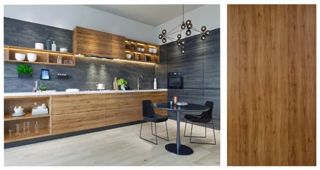 银河8366cc生态板免漆板巴西古橡花色